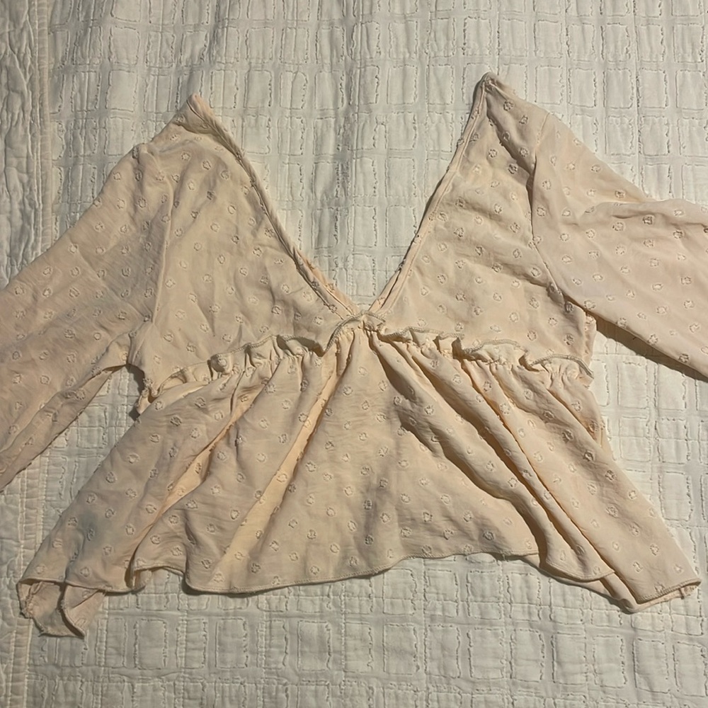 Beautiful Peasant long sleeve V top